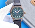 Swiss Grade Clone IWC Big Pilots Spitfire Bronze Watch Olive Green Dial 